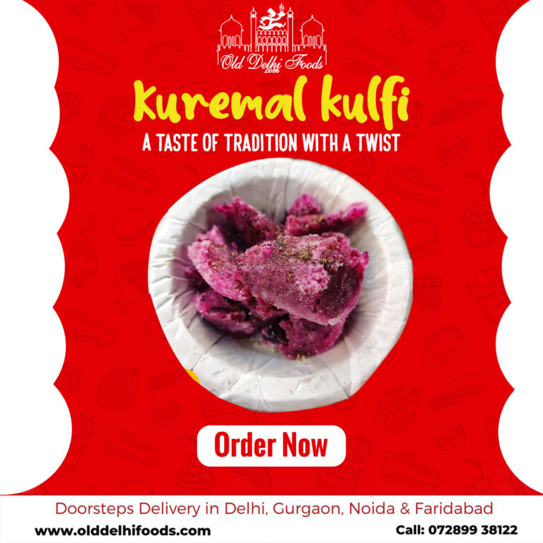 Authentic Kuremal Mohan Lal kulfi, best traditional Indian kulfi, famous Delhi street food dessert, premium kulfi shop in Delhi, top-rated kulfi flavors online